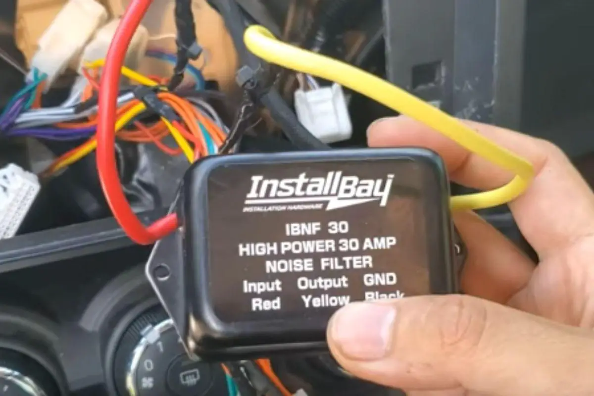 how to install noise filter car audio