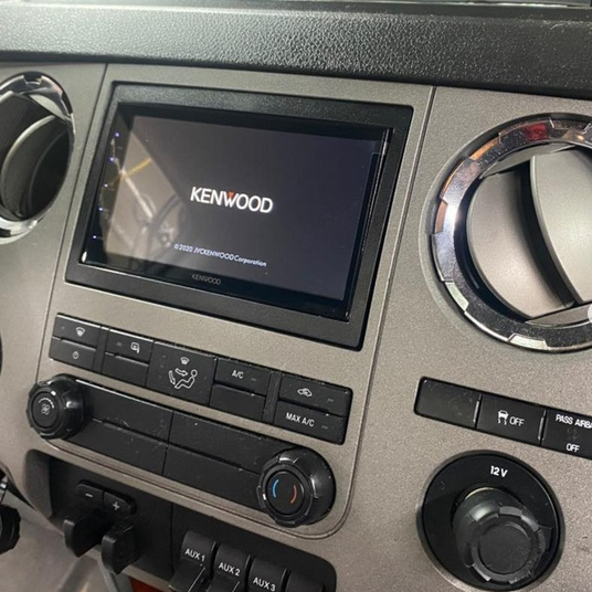 installed double din head unit